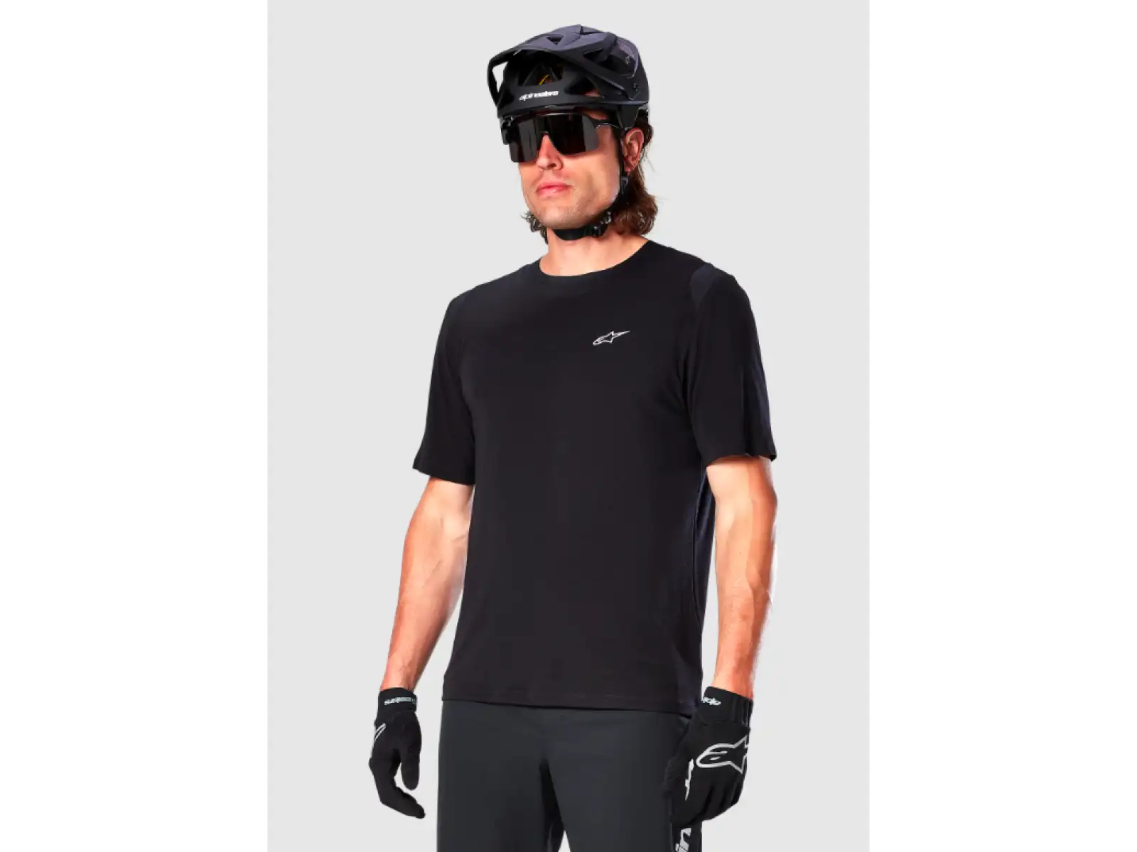 Alpinestars A-Dura Dri Wool pánský dres krátký rukáv Black