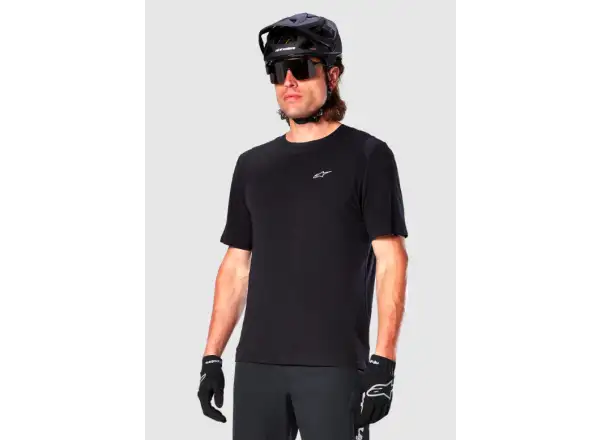 Alpinestars A-Dura Dri Wool pánský dres krátký rukáv Black
