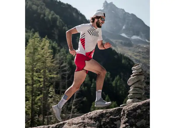 Sidas Run Anatomic Crew běžecké ponožky bílá