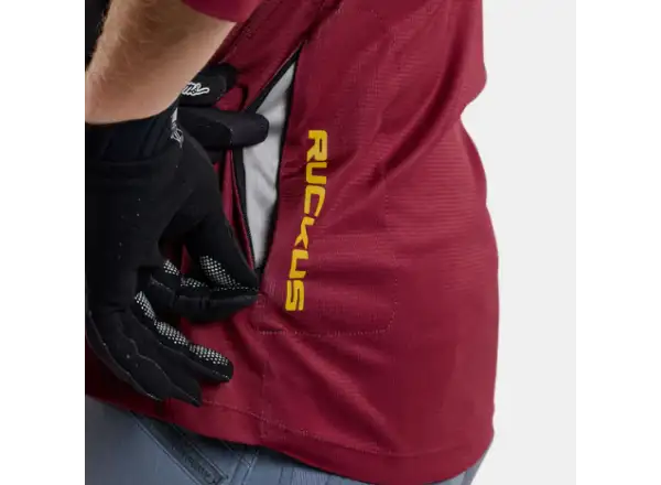 Troy Lee Designs Ruckus Spun pánský dres 3/4 rukáv Oxblood