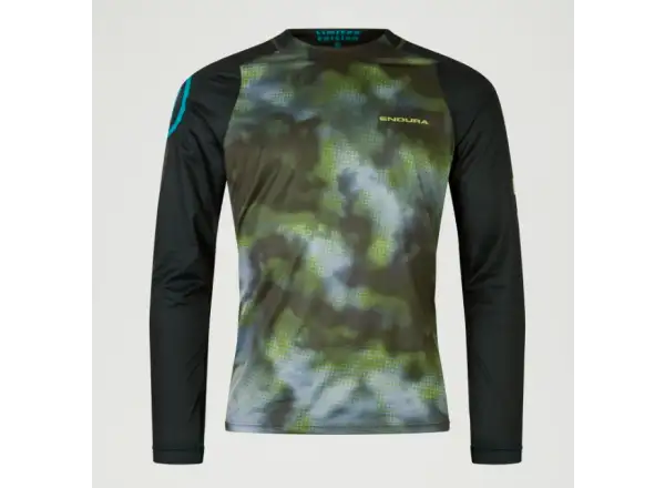 Endura Pixel Cloud pánský dres dlouhý rukáv Black