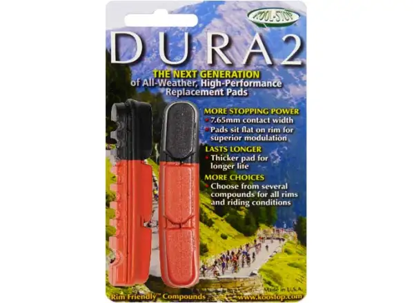 Kool Stop Dura-Type 2 brzdové gumičky losos/černá
