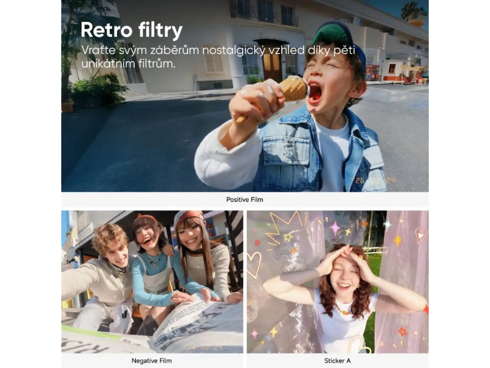 Insta360 GO 3S kamera Retro bundle 64 GB speciální edice bílá