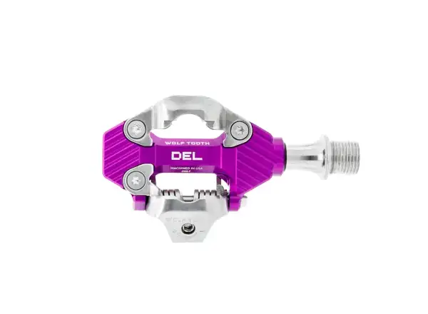 WOLF TOOTH DEL Gravel Race Clipless pedály Ultraviolet Purple