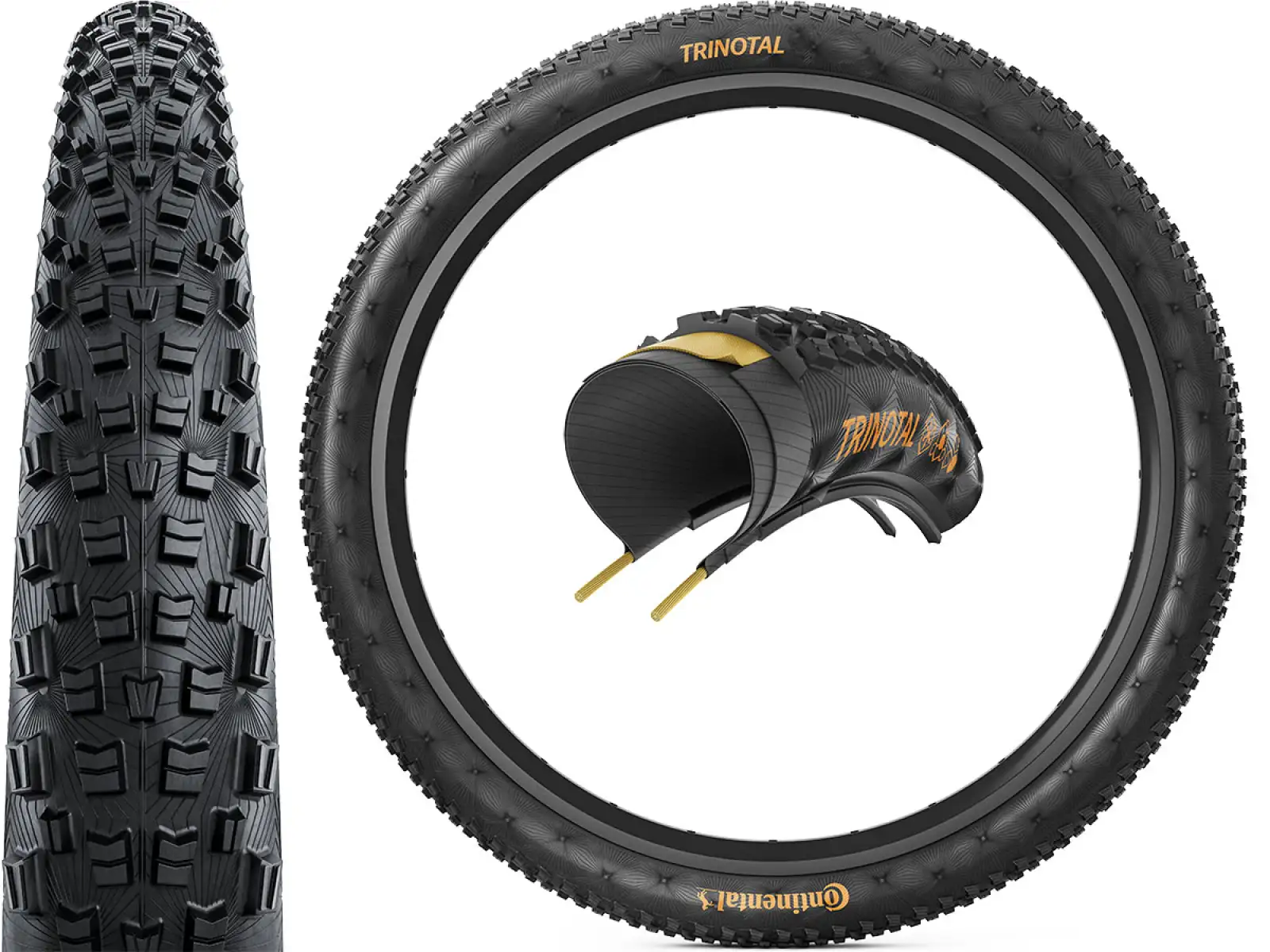 Continental Trinotal Trail Grip TL-Ready E-25 29x2.40" plášť kevlar