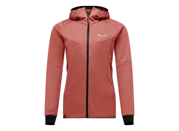 Salewa Sella Crevasse Hooded dámská mikina Desert Pink