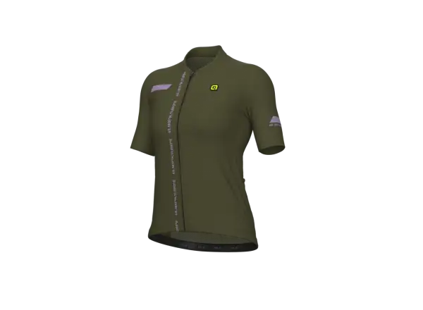 Alé PR-E Follow Me dámský cyklistický dres krátký rukáv Military Green