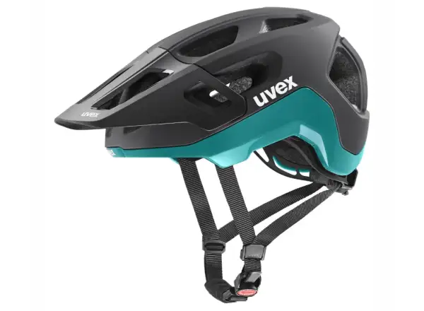 Uvex React MTB přilba Black/Teal Matt