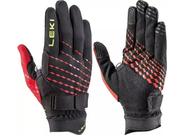 Leki  Ultra Trail Breeze Shark rukavice Black/Red/Neon Yellow