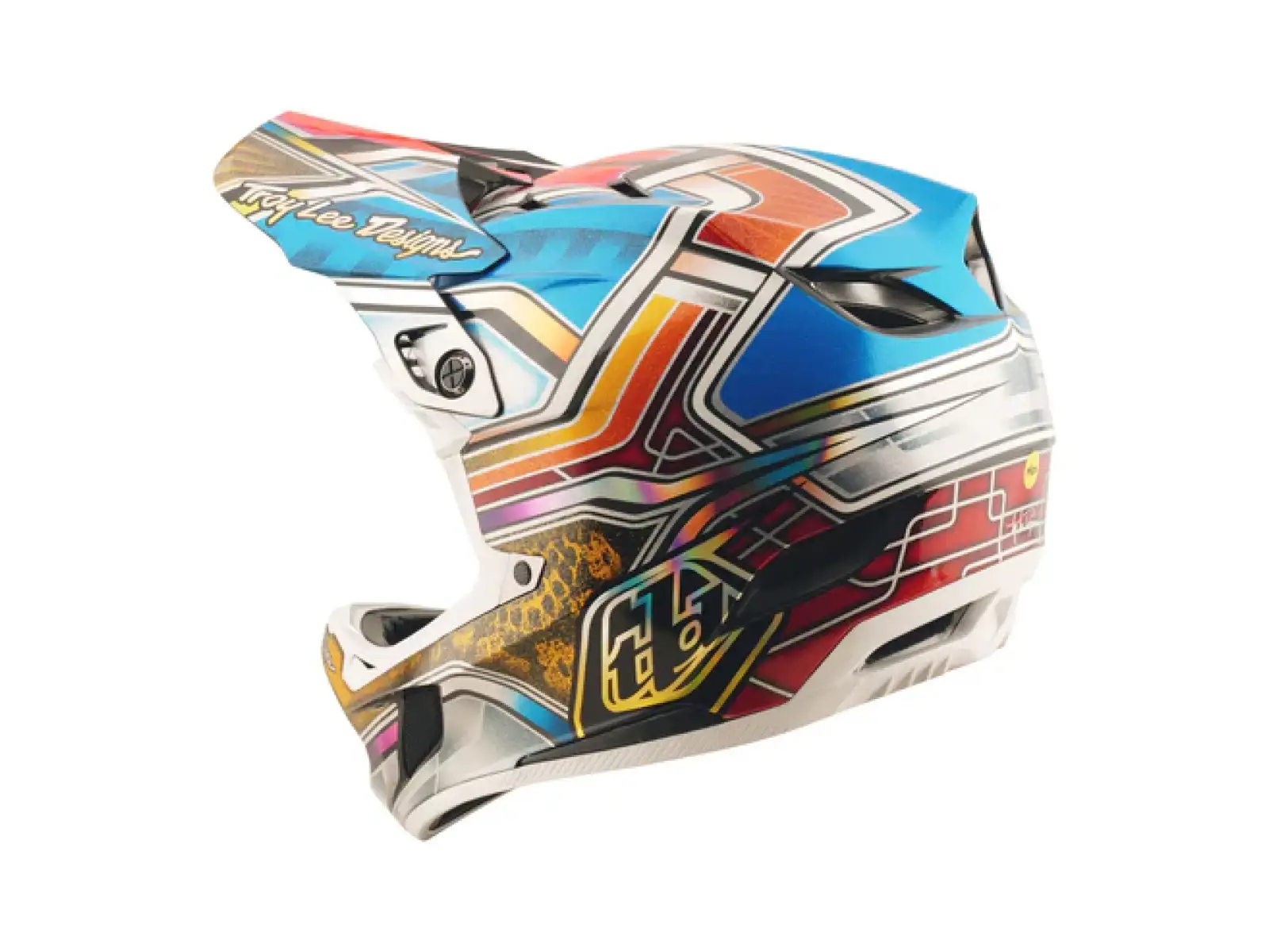 Troy Lee Designs D4 Carbon přilba Lowrider Blue
