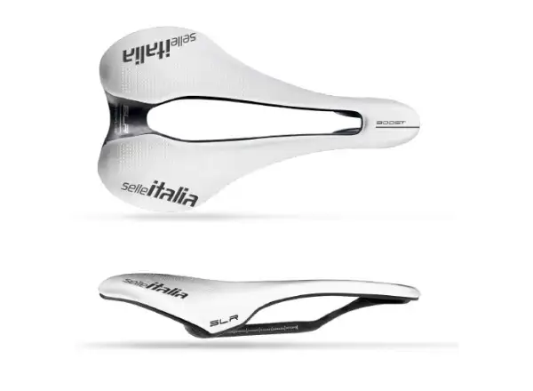 Selle Italia SLR Boost Superflow Kit Carbon S3 sedlo 130x248mm White