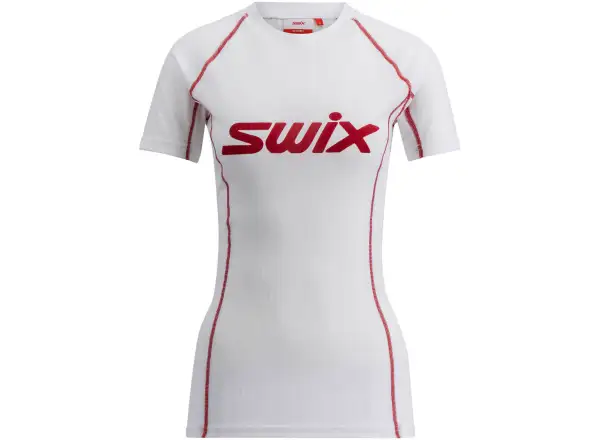 Swix RaceX Classic dámské triko krátký rukáv Bright White/Swix Red