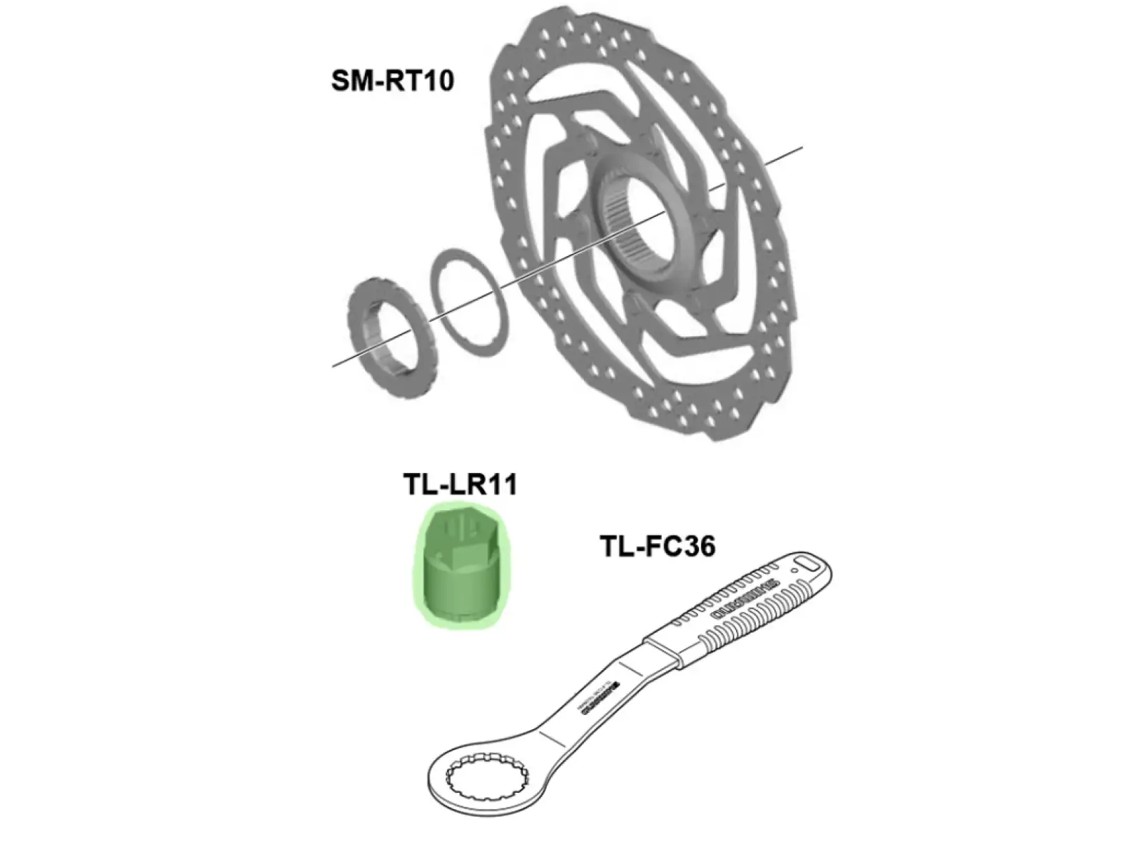 Shimano TL-LR11 klíč na pojistné matice