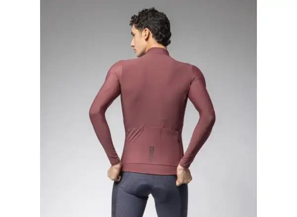 Alé R-EV1 Warm Race pánský zateplený dres dlouhý rukáv Burgundy