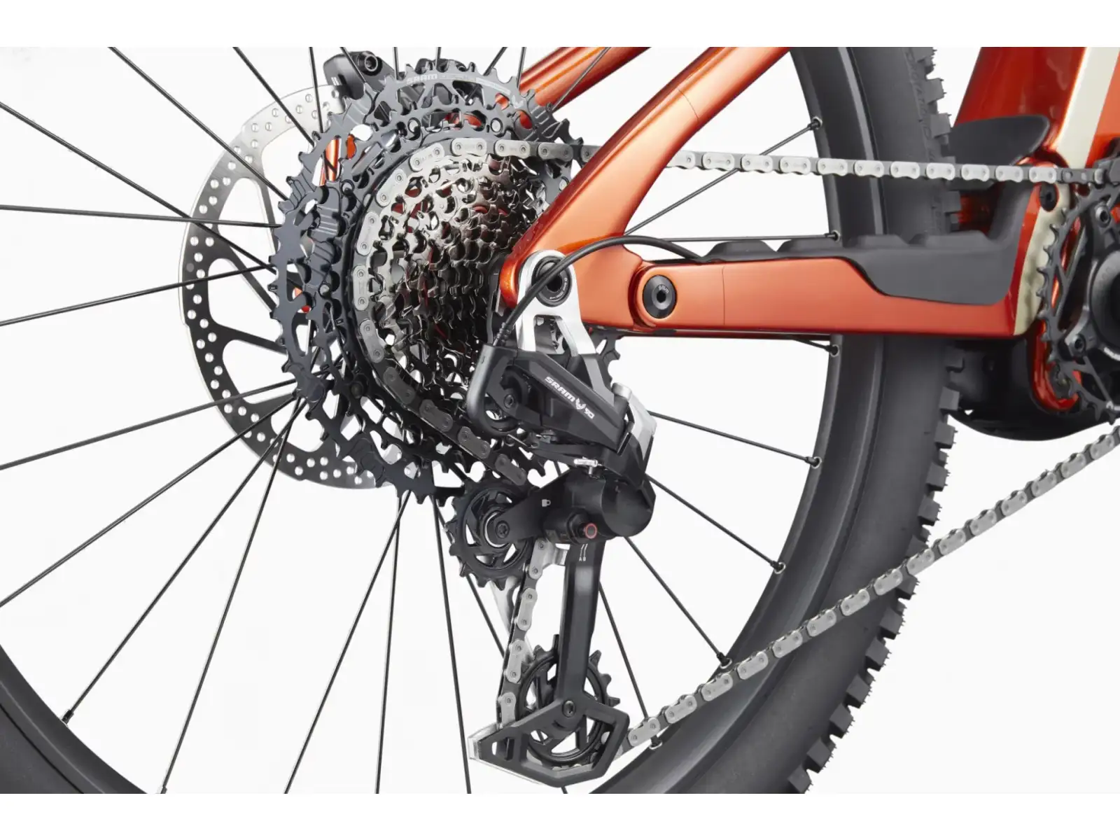 Cannondale Moterra Carbon LT 1 celoodpružené elektrokolo Fire Orange (FOR)