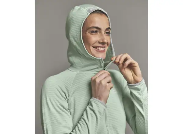 Ortovox Fleece Light Grid Hoody dámská mikina Green Acid
