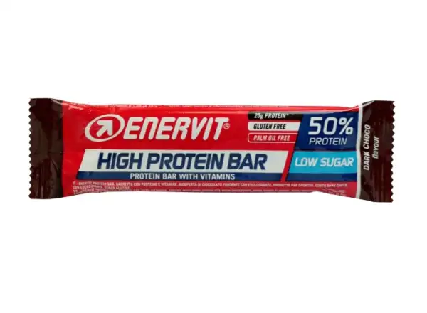 Enervit High Protein Bar 50% 40 g tmavá čokoláda