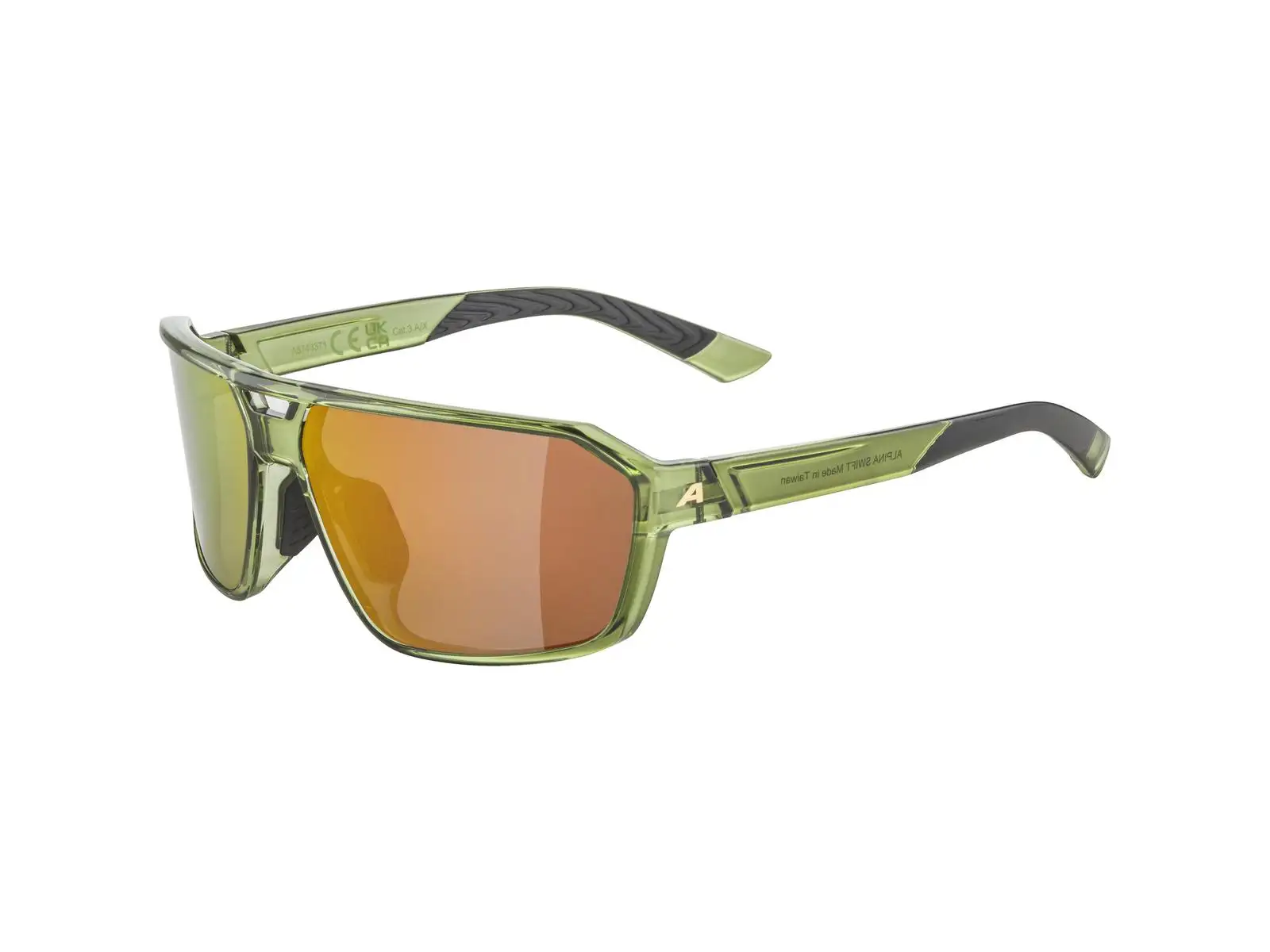 Alpina Swift brýle Green Transparent Gloss