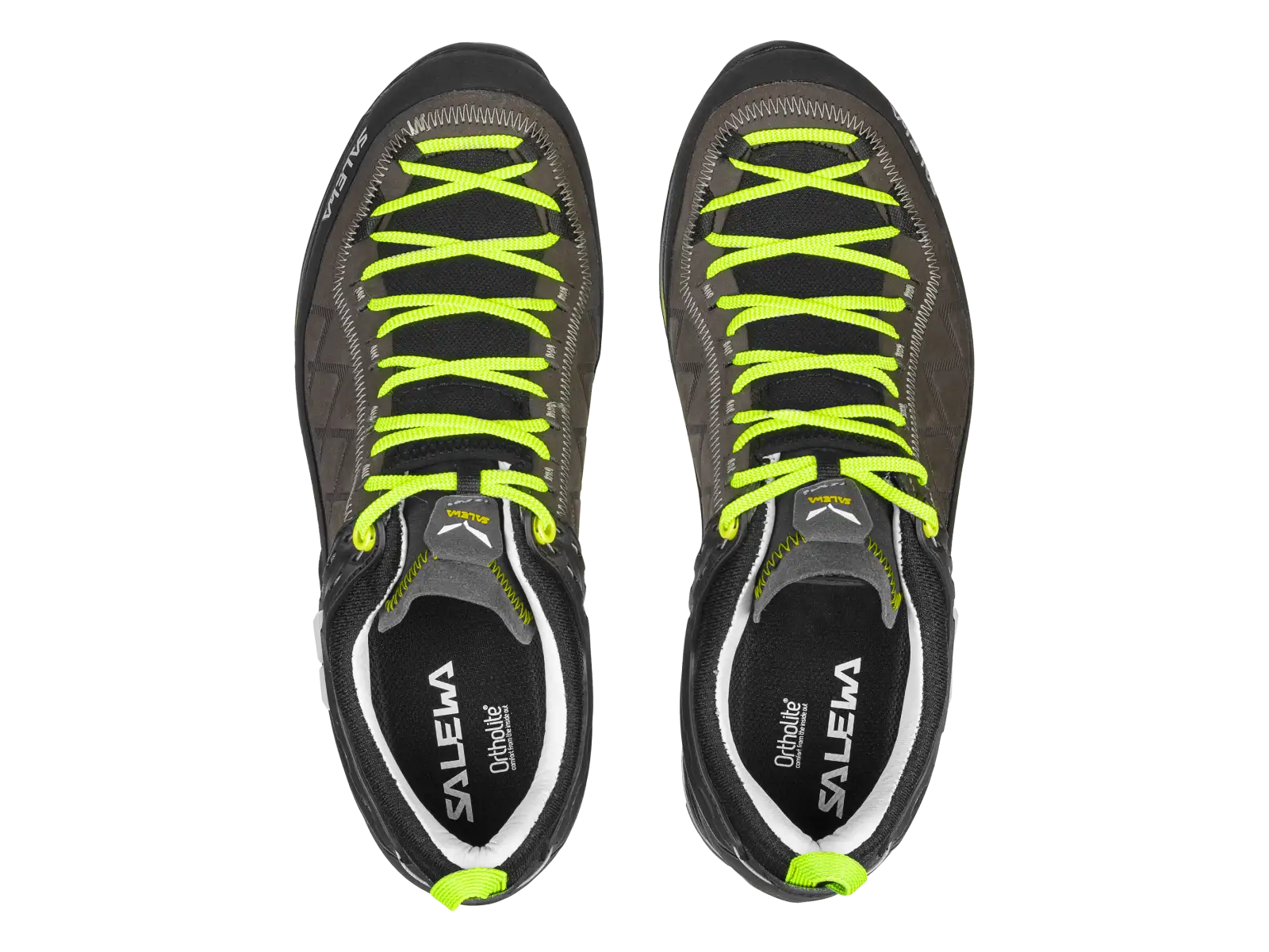 Salewa Mountain Trainer 2 Leather pánské boty Smoked/Fluo Green