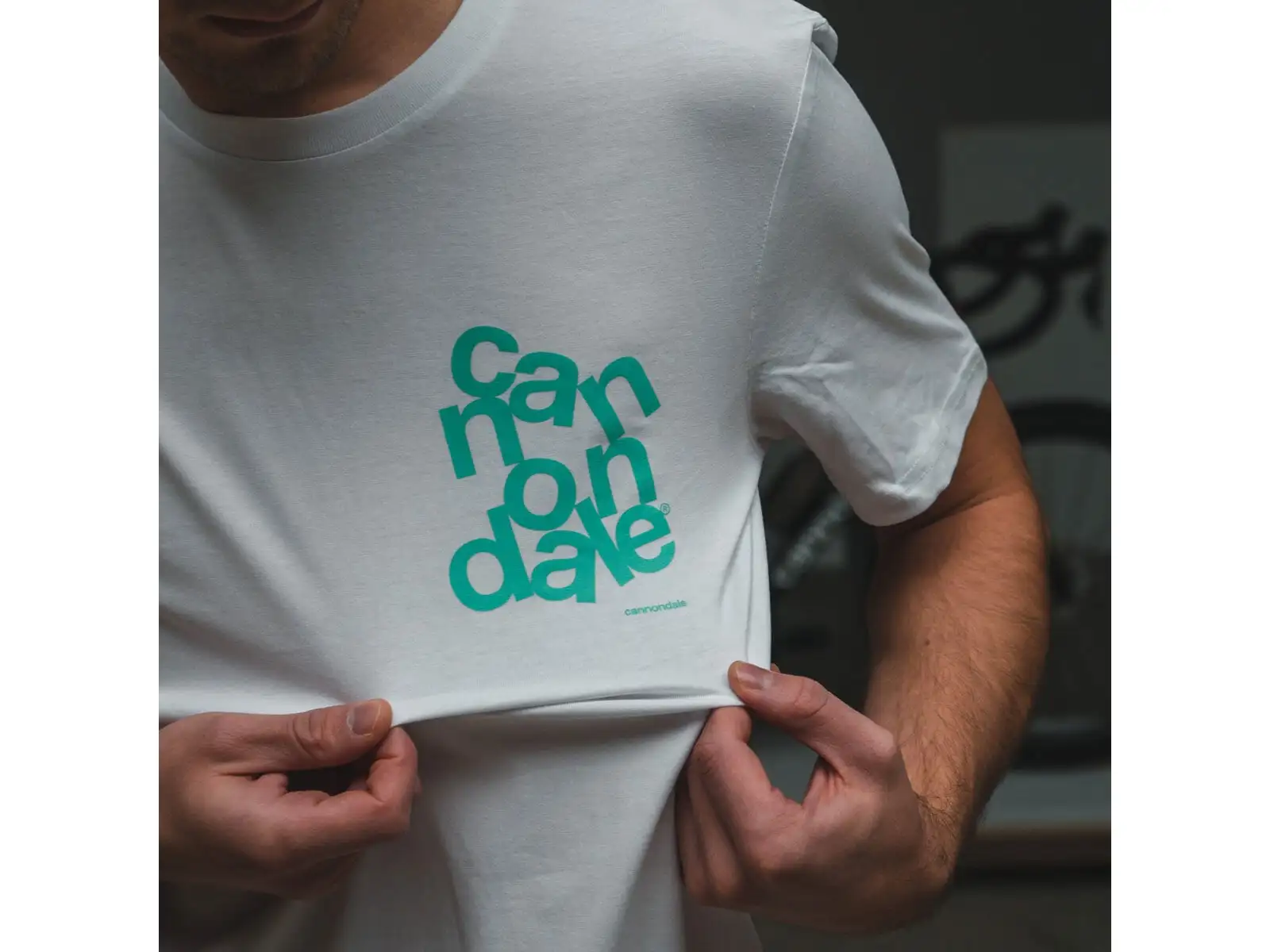 Cannondale Lifestyle triko krátký rukáv White/Turquosie