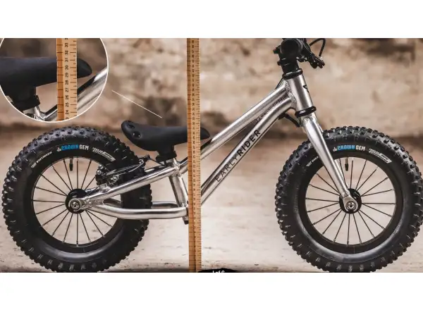 Early Rider Big Foot 12 dětské odrážedlo Brushed Aluminium