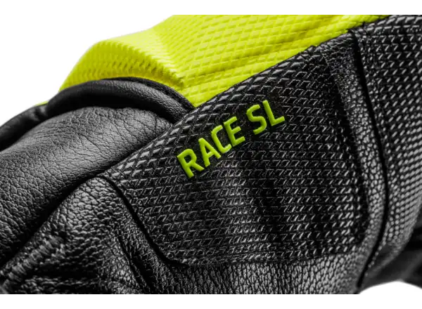 Leki WCR Venom SL 3D závodní rukavice Black-Ice Lemon