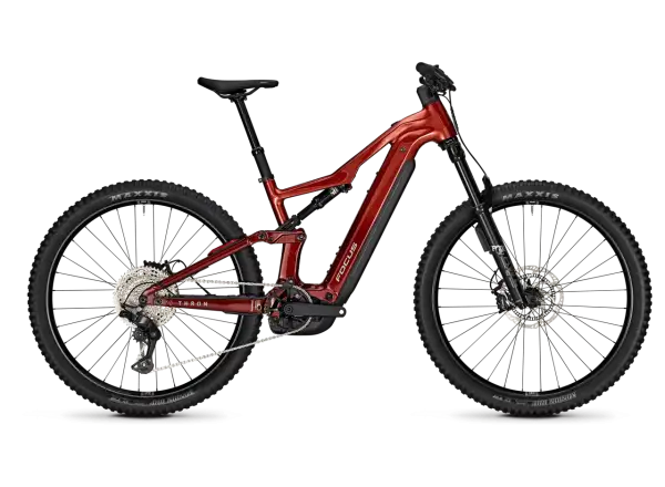 Focus THRON 9 720Wh celoodpružené elektrokolo Maroonred / Darkmaroon