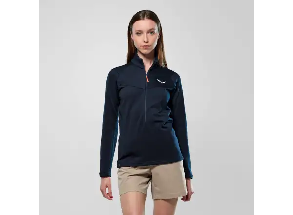 Salewa Puez Cammino Polarlite Half-Zip dámská mikina Navy Blazer