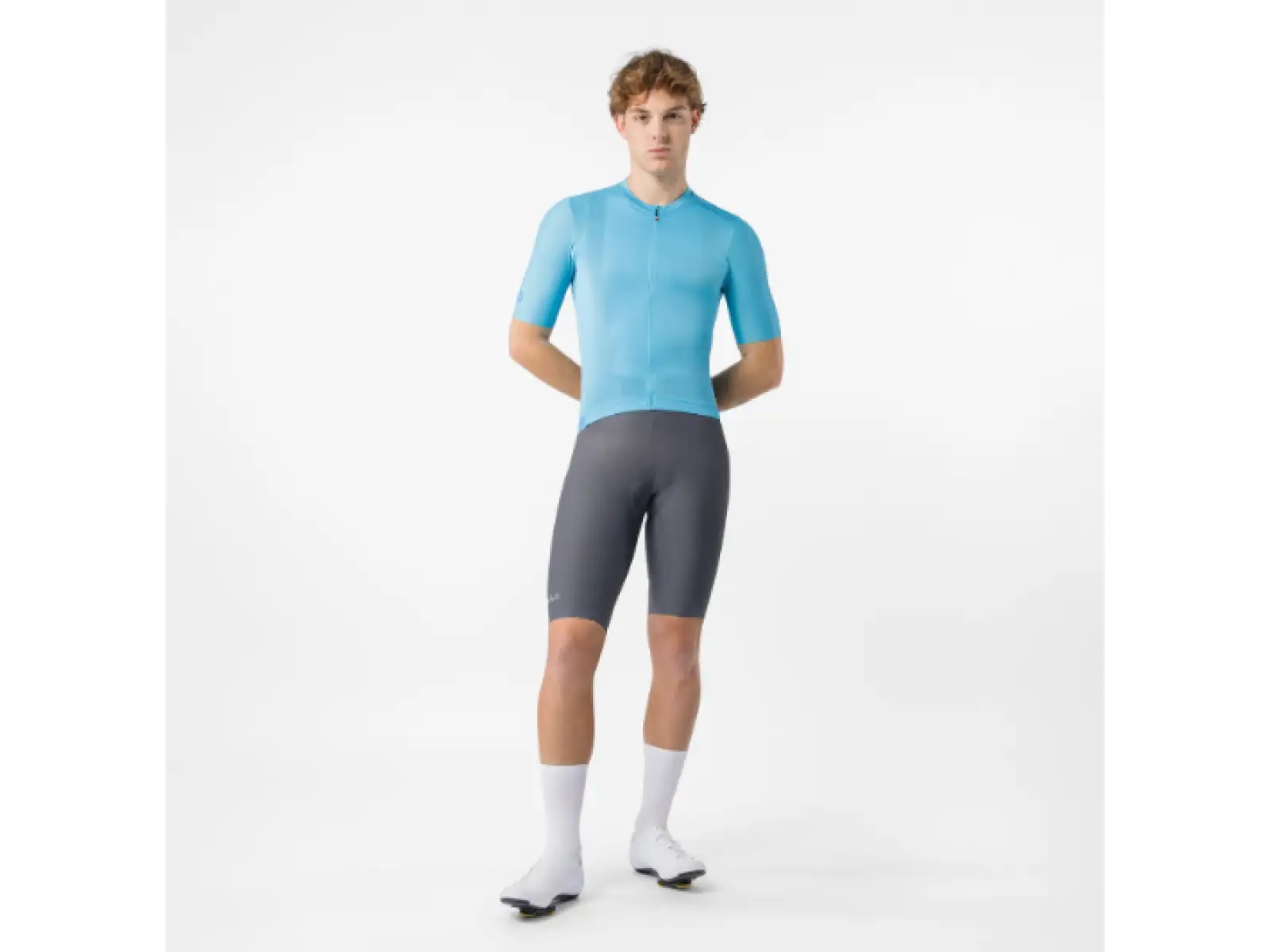 Castelli Espresso 2 pánský dres krátký rukáv Neon Cobalt