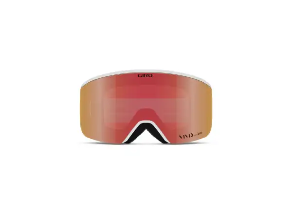 Giro Axis pánské lyžařské brýle White Wordmark Vivid Ember/Vivid Infrared
