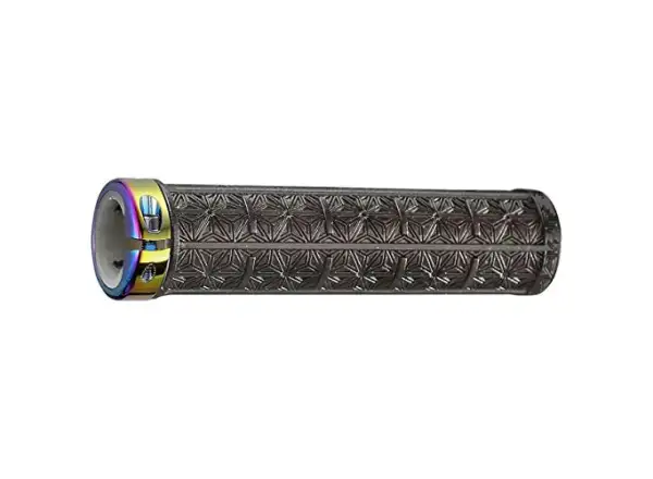 Supacaz Grizips gripy Black Clear/Oil Slick Star Ringz