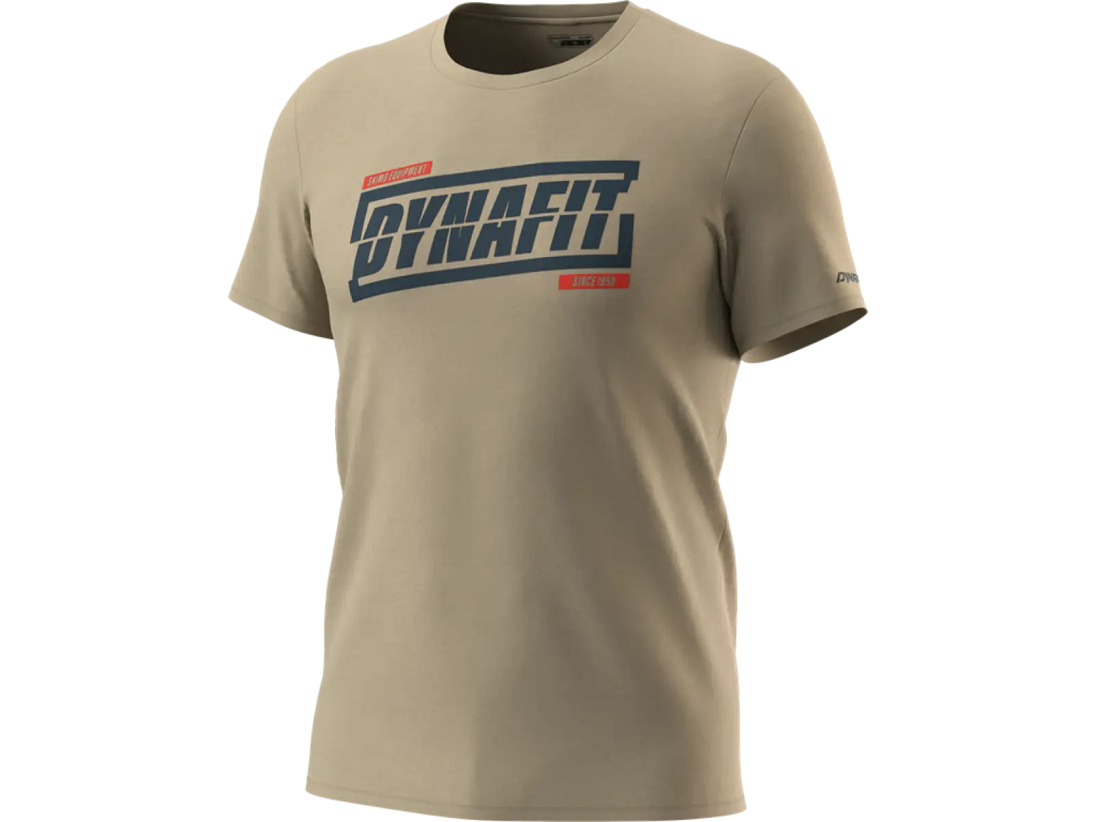 Dynafit Graphic Cotton pánské triko krátký rukáv Rock Khaki/Tabloid