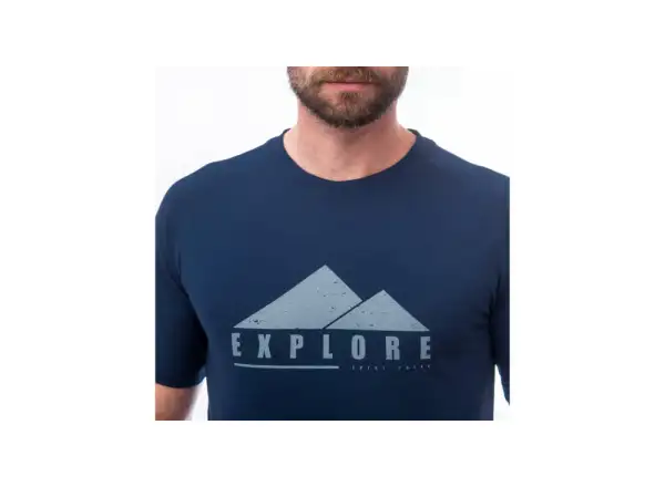 Sensor Merino Air PT Explore pánské triko krátký rukáv tmavě modrá