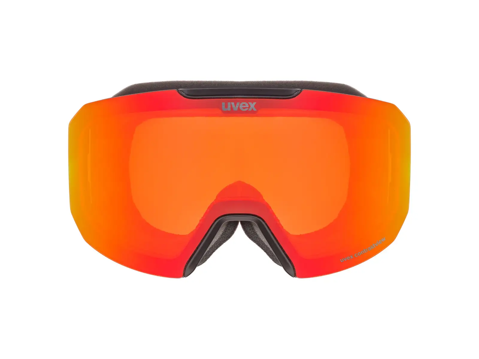 Uvex Evidnt Attract lyžařské brýle black matt/red-orange