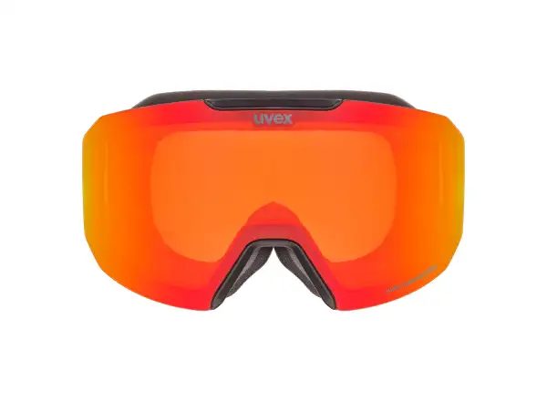 Uvex Evidnt Attract lyžařské brýle black matt/red-orange