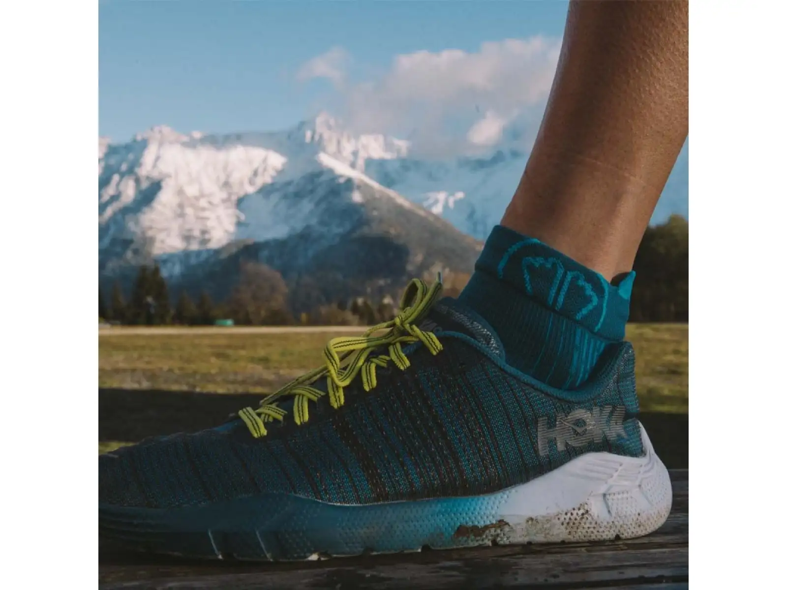 Sidas Run Anatomic Ankle dámské ponožky Aquamarine