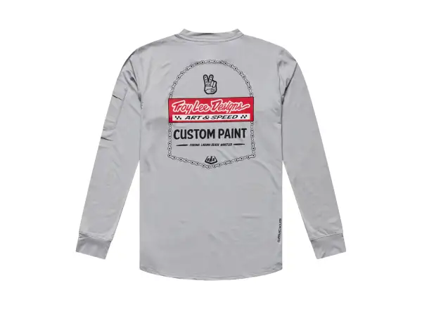 Troy Lee Designs Ruckus Ride Tee pánský dres dlouhý rukáv Custom Paint Mid Gray