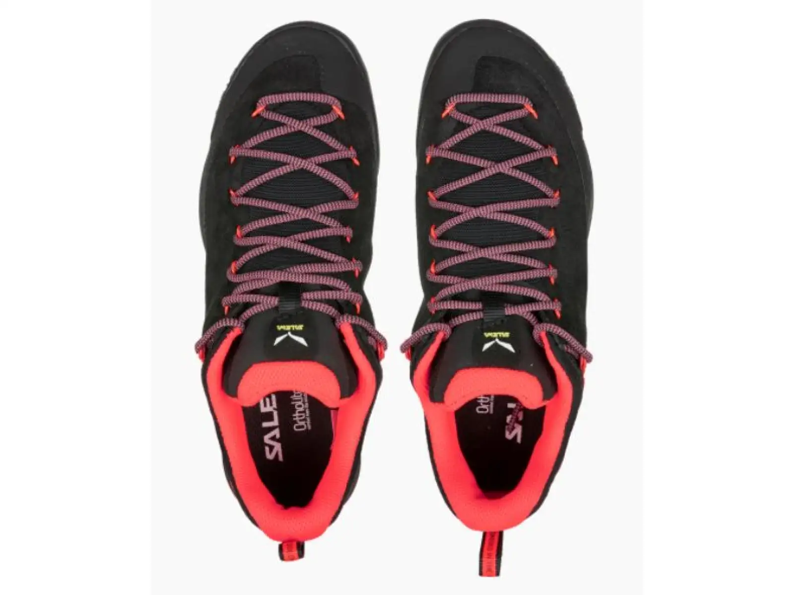 Salewa WS Wildfire Leather dámské boty Black/Fluo Coral