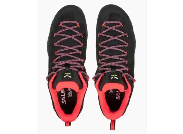 Salewa WS Wildfire Leather dámské boty Black/Fluo Coral
