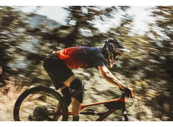 Force Angle MTB pánský dres krátký rukáv modrá/červená