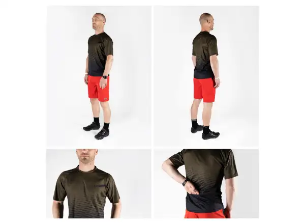Force Angle MTB pánský dres krátký rukáv army