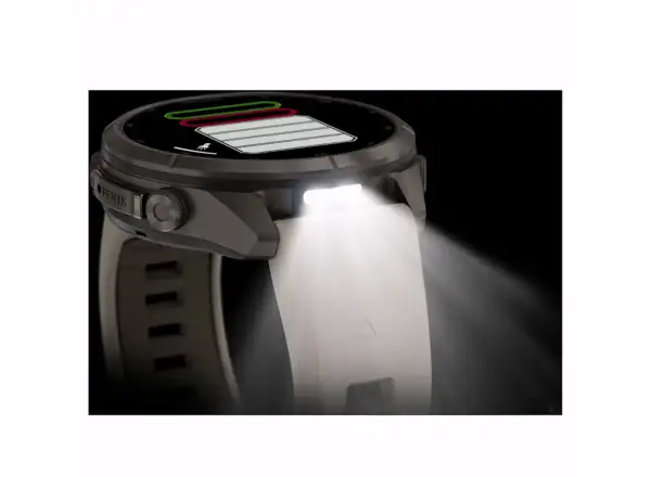 Garmin Fénix 9 Pro inReach 43 mm chytré hodinky Titanium Fog Gray/Dark Sandstone