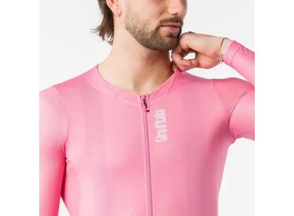 Castelli Giro 109 Corretto pánský dres dlouhý rukáv Rosa Giro