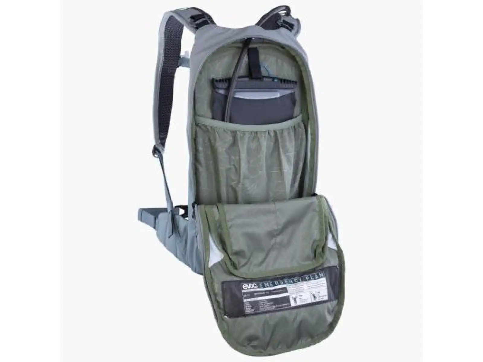 Evoc Stage 6 l batoh Stone Steel + Pitný vak 2 l