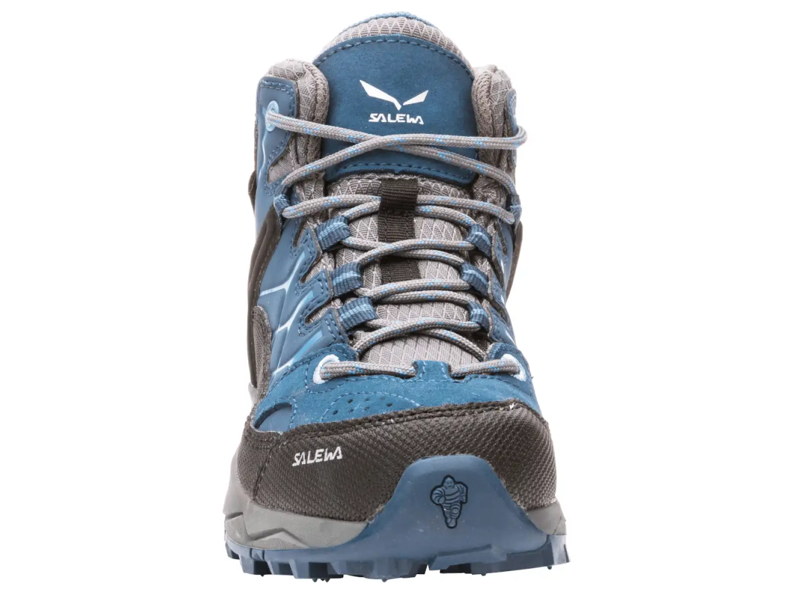 Salewa Alp Trainer Mid GTX dětské outdoorové boty Dark Denim Charcoal