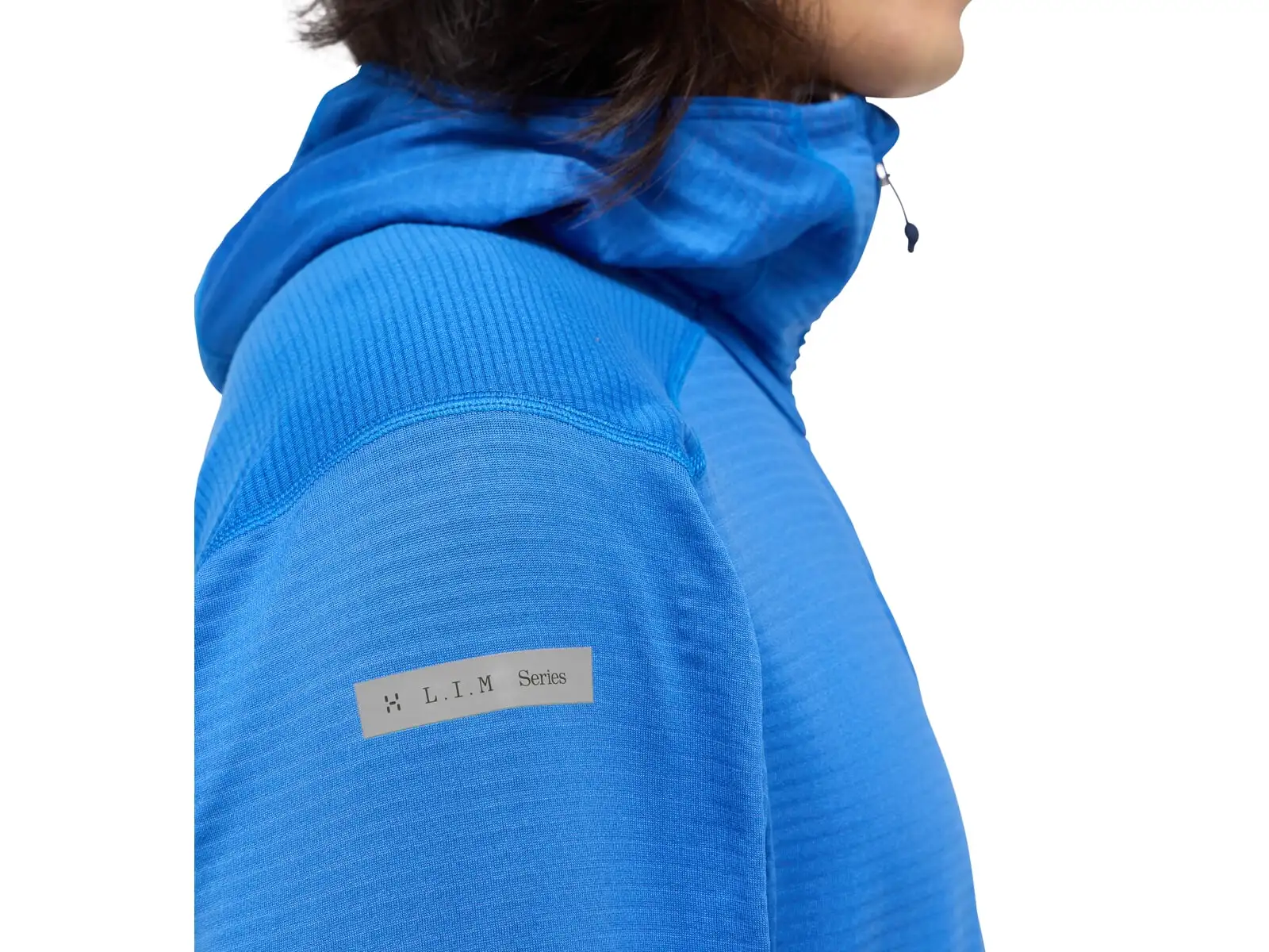 Haglöfs L.I.M Mid Multi Hood pánská mikina s kapucí modrá