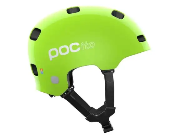 POC POCito Crane MIPS dětská přilba Fluorescent Yellow/Green