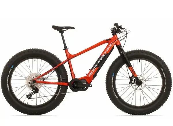 Rock Machine Avalanche INT e70-26 fatbike elektrokolo Gloss Metallic Orange/Silver