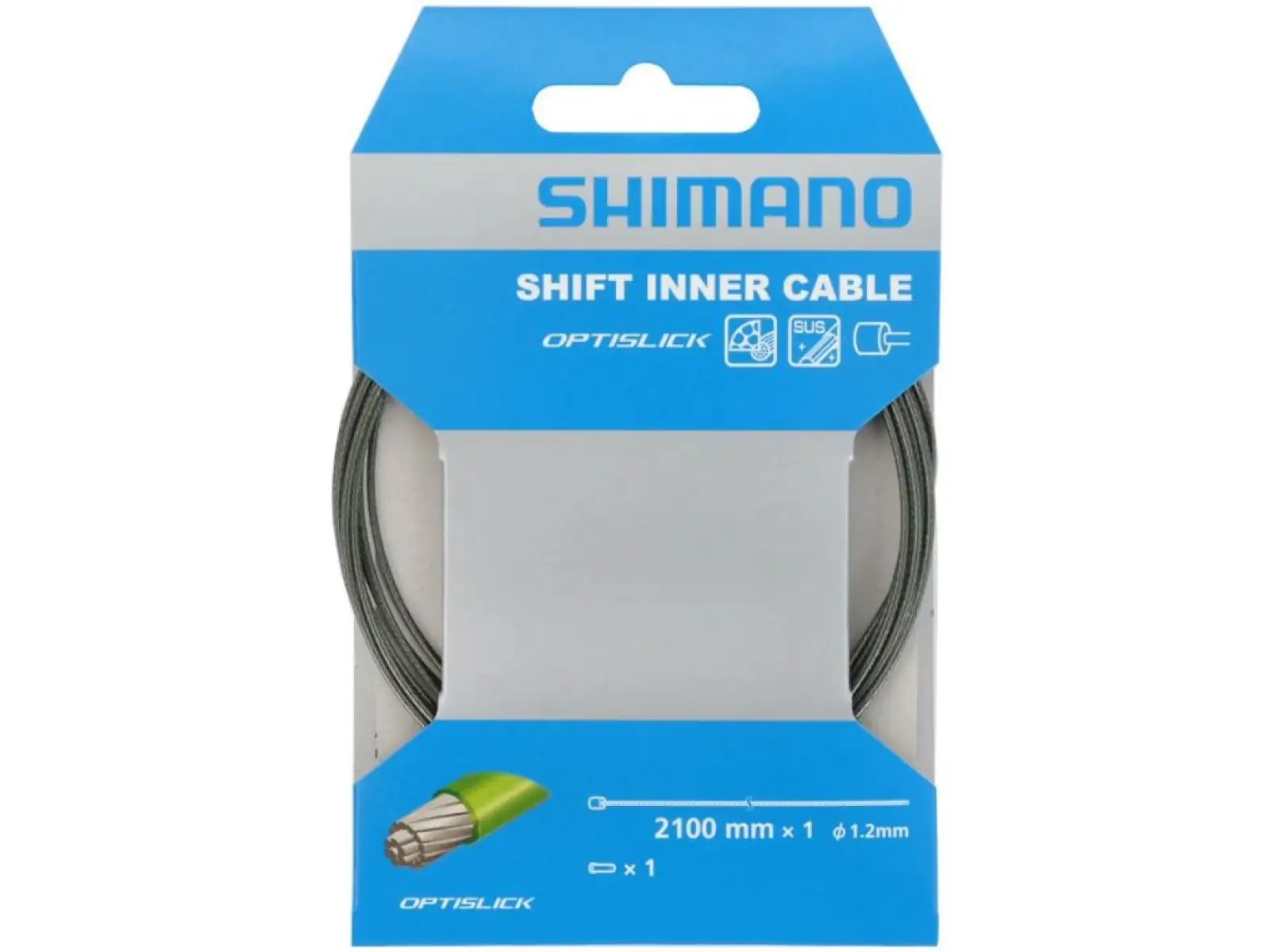 Shimano Optislick řadící lanko 1,2 x 2100 mm
