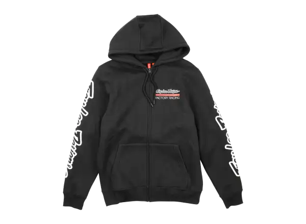 Troy Lee Designs Factory Racing pánská mikina se zipem Black heather/Red